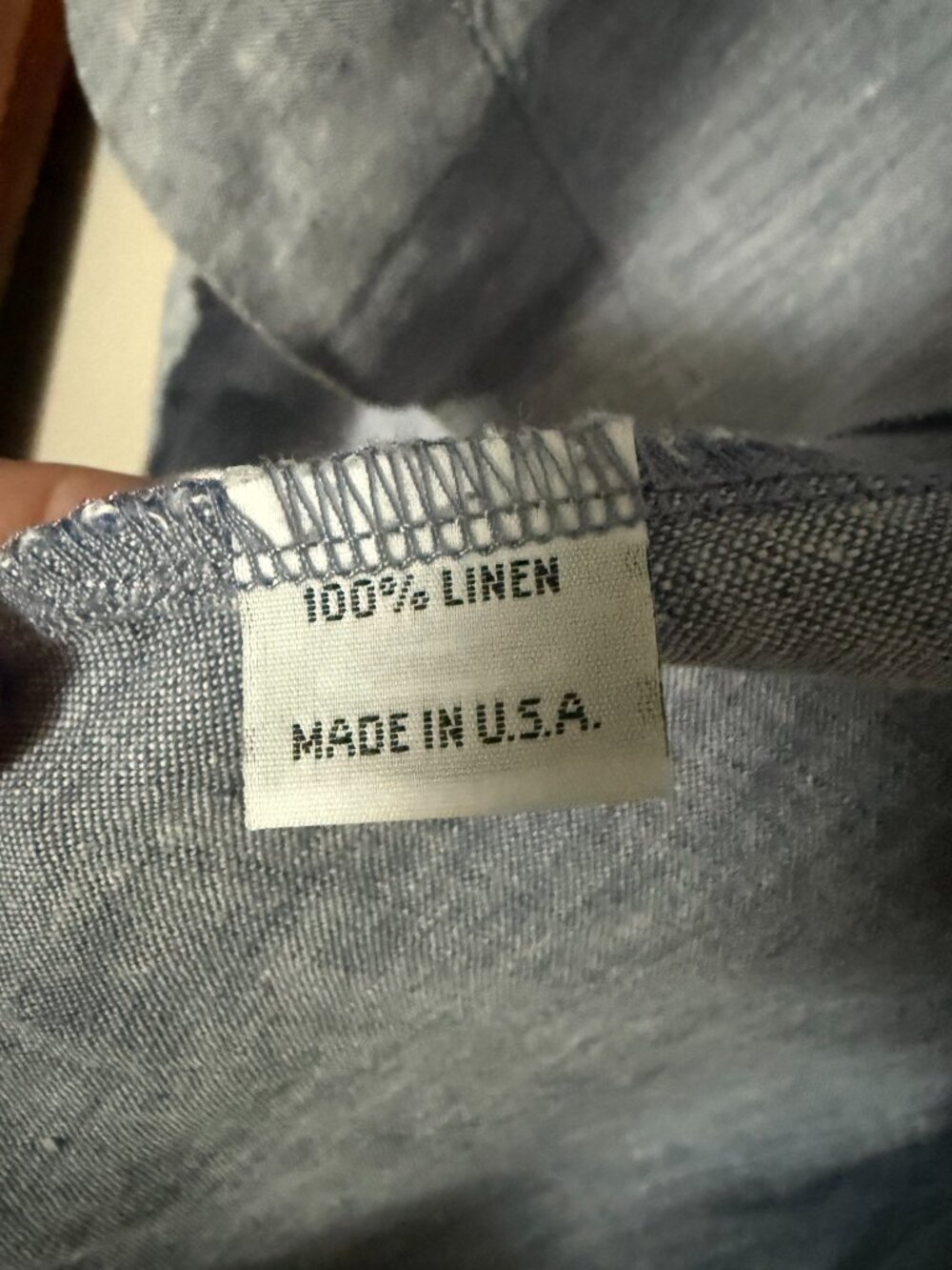 EUC bryn Walker Linen vest blue A-symetrical Tunic Wrap Small - Picture 3 of 4